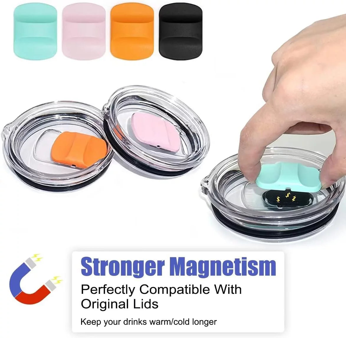 5 Pack Magnetic Spill Proof Tumbler Lid P112499