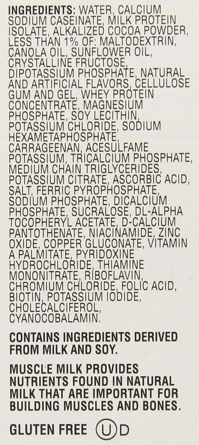 Chocolate 11 Fl Oz Pack of 4 Ready-to-Drink Supplement M272