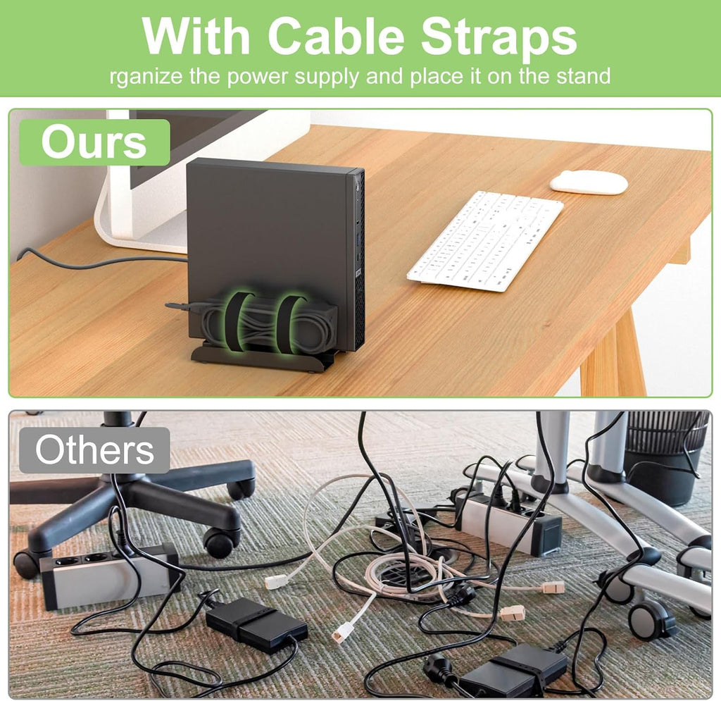 Adjustable Vertical Desk Stand for Mini PC T7914