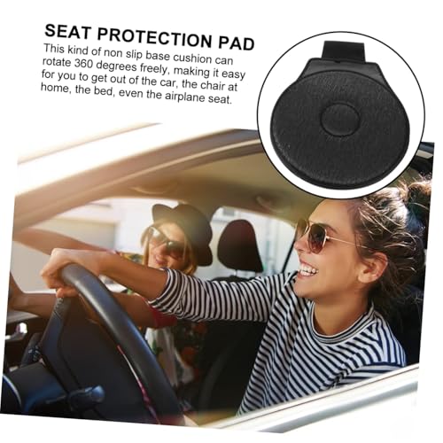 360° Rotating Seat Cushion Non Slip Swivel Seat Cushion Pad C-Black Z660