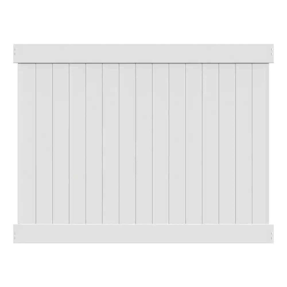 White Vinyl Privacy Fence Panel Kit B714
