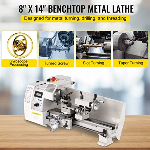 Mini Metal Lathe 8"x14" Variable Speed 650W Q3328