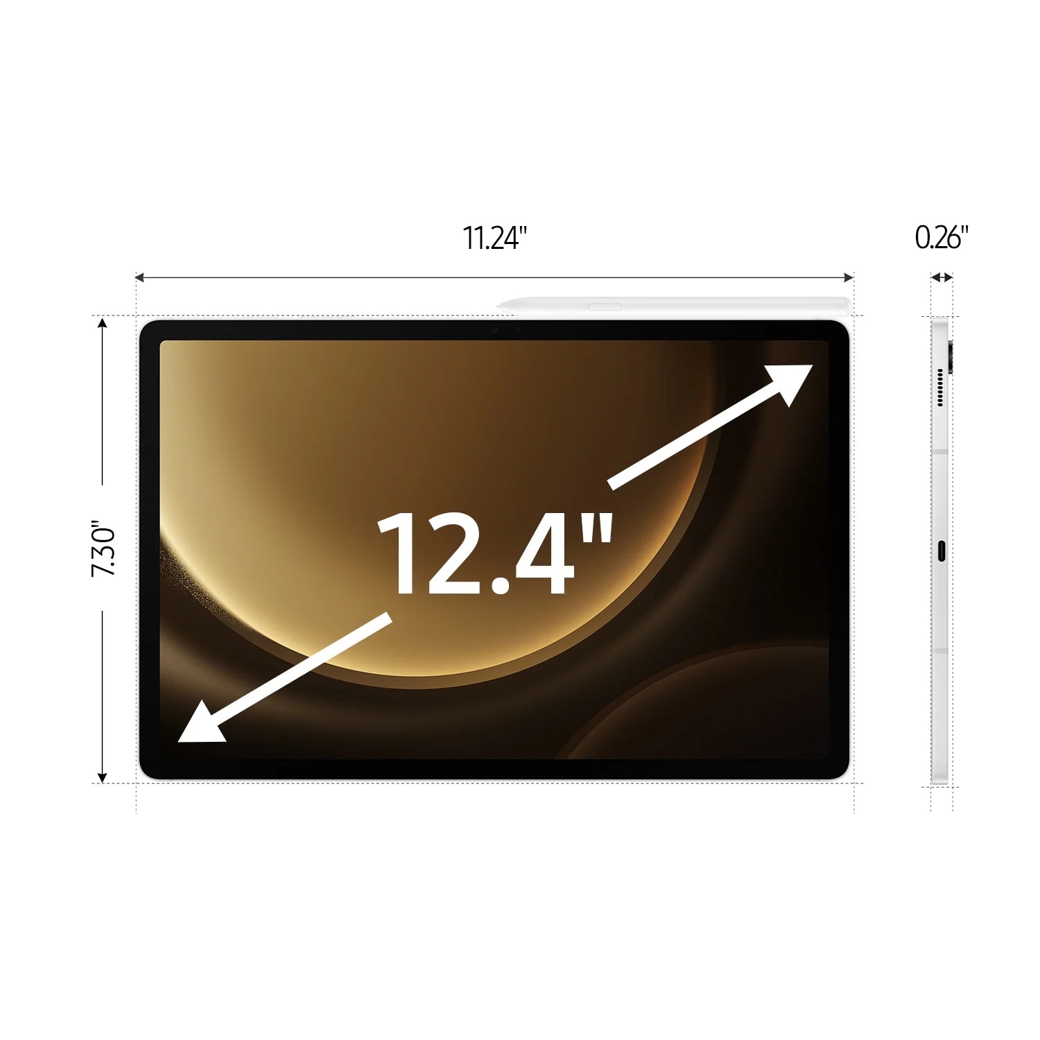12.4" 256GB Silver Tablet U231