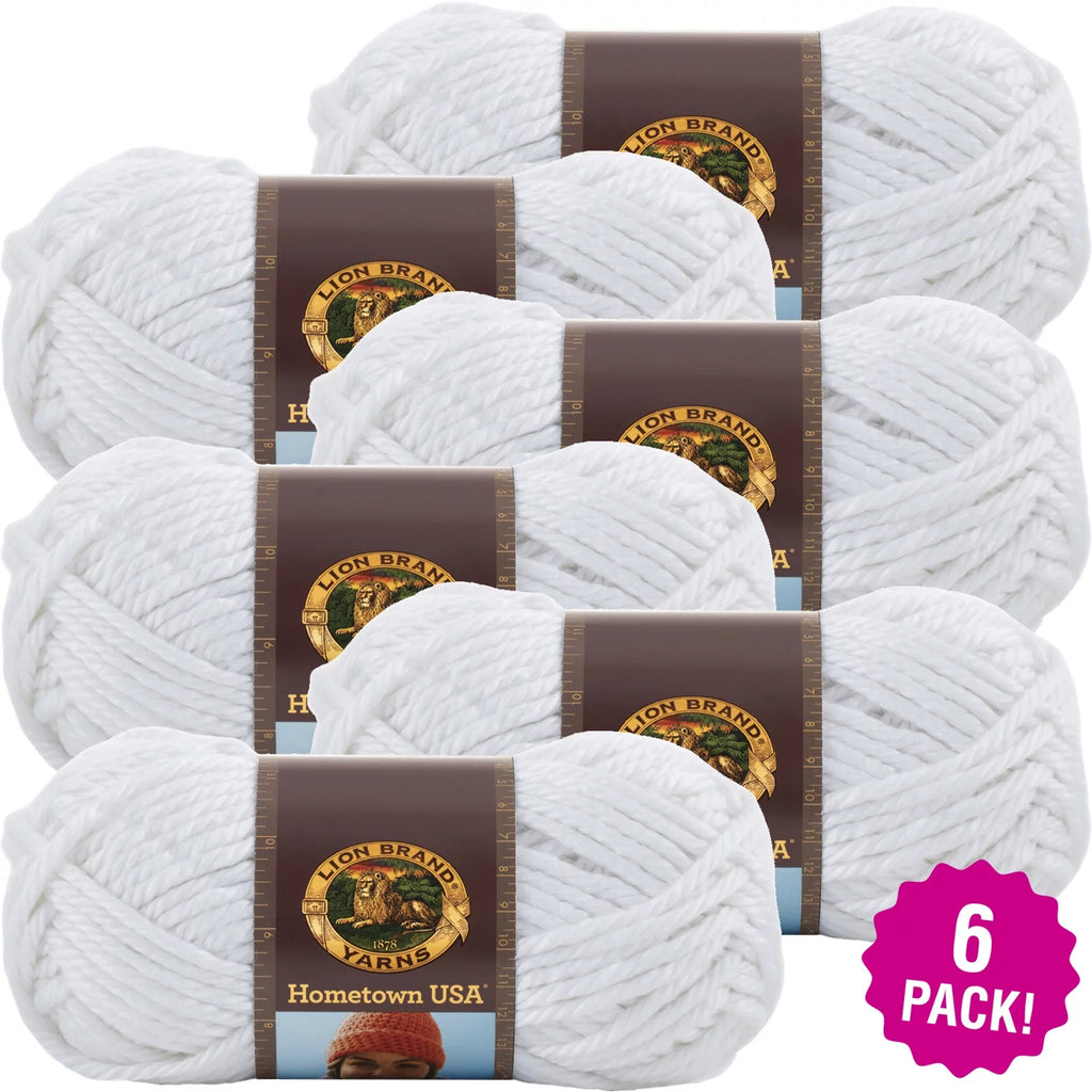 New York White Multipack of 6 Yarn H221904