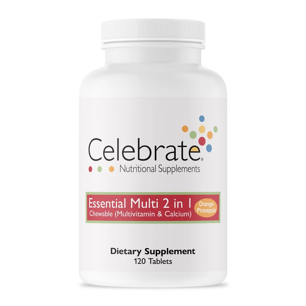 2-in-1 Bariatric Multivitamin with Calcium Citrate Chewables, Orange Pineapple, 120 count A979428