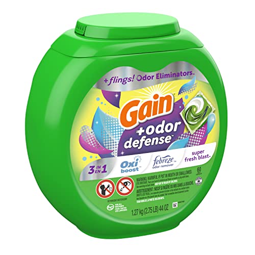 112 Count Laundry Detergent Pacs with Odor Defense D906754