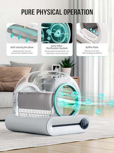 Green Self Cleaning Automatic Cat Litter Box with Mat & Liners Z4733