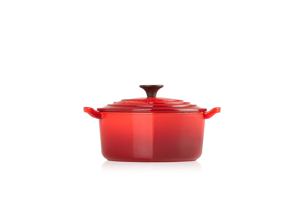 Red Enameled Cast-Iron 2-Quart Heart Casserole F509