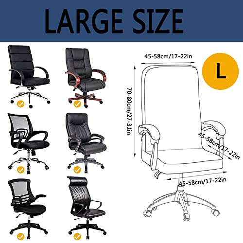 Large Stretch Desk Chair Cover C25302