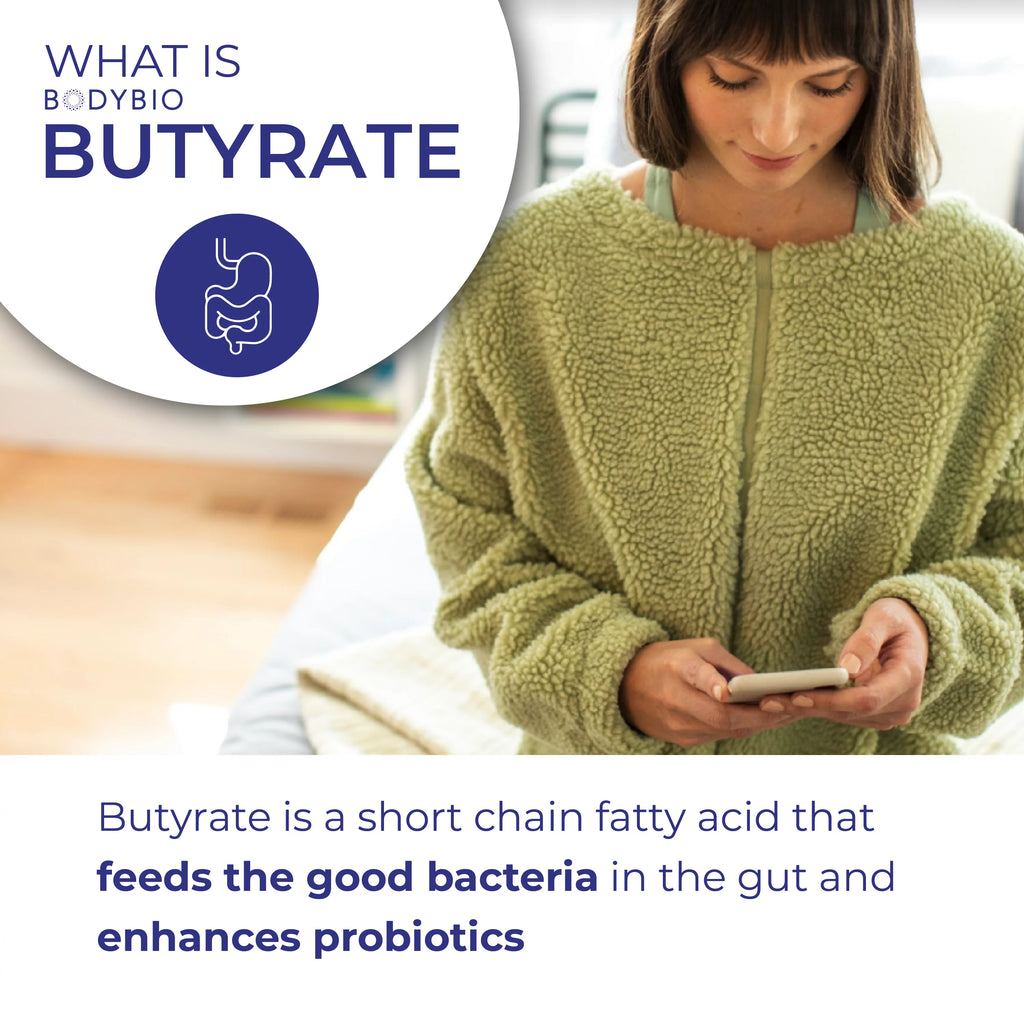Butyrate Gut Health Supplement 100 Calcium Magnesium Capsules B711