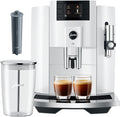 Piano White Automatic Espresso Machine with Glass Milk Container and Coffee Canister with Measuring Spoon P873588