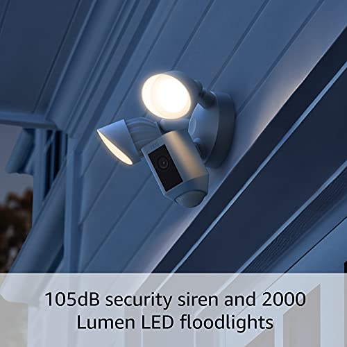 White Floodlight Cam with 1080p HD video C304