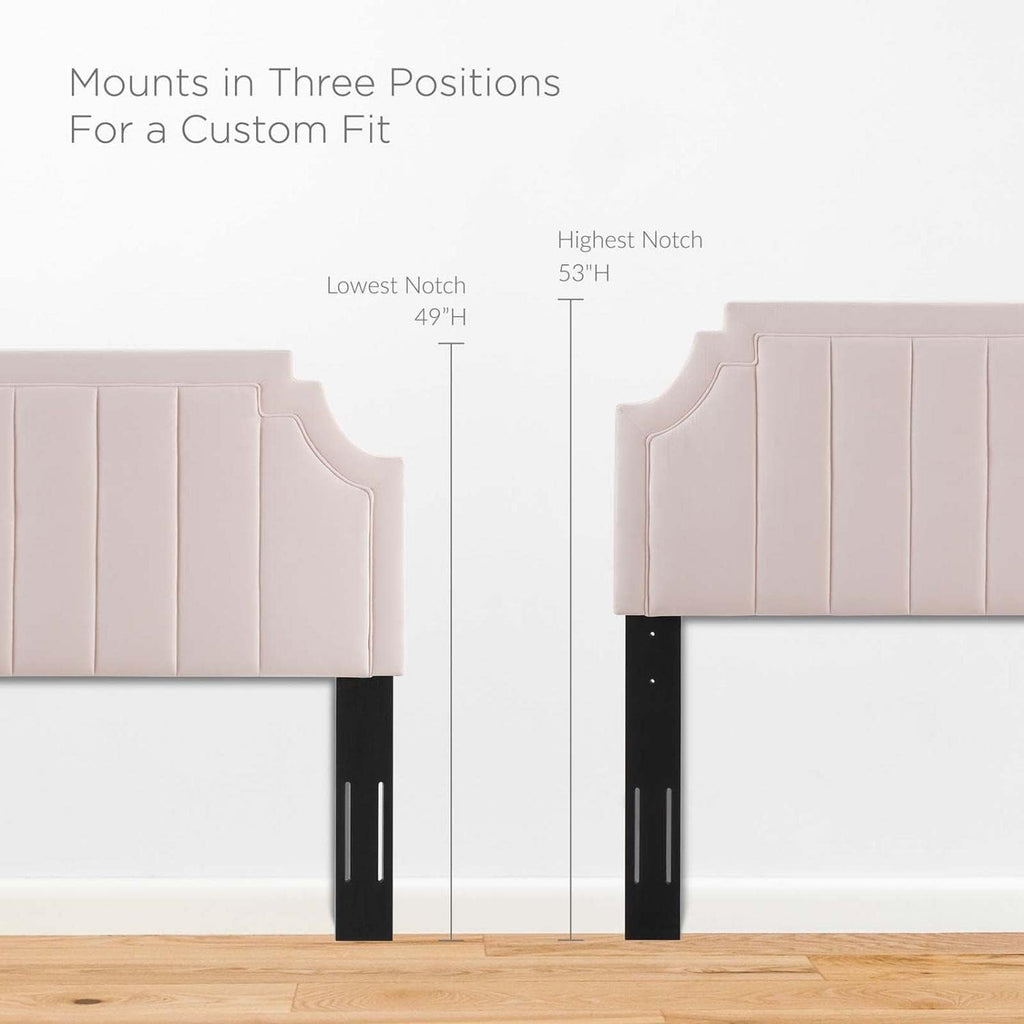 Channel Tufted Performance Velvet Headboard E774