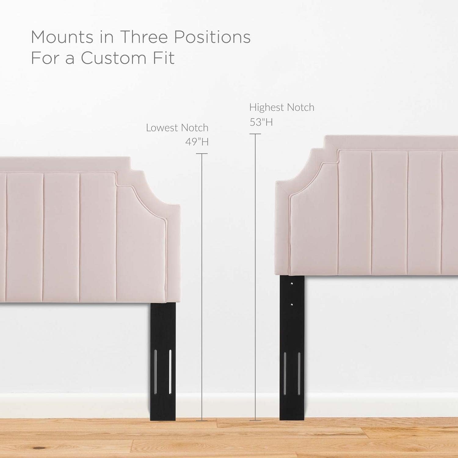 Channel Tufted Performance Velvet Headboard E774