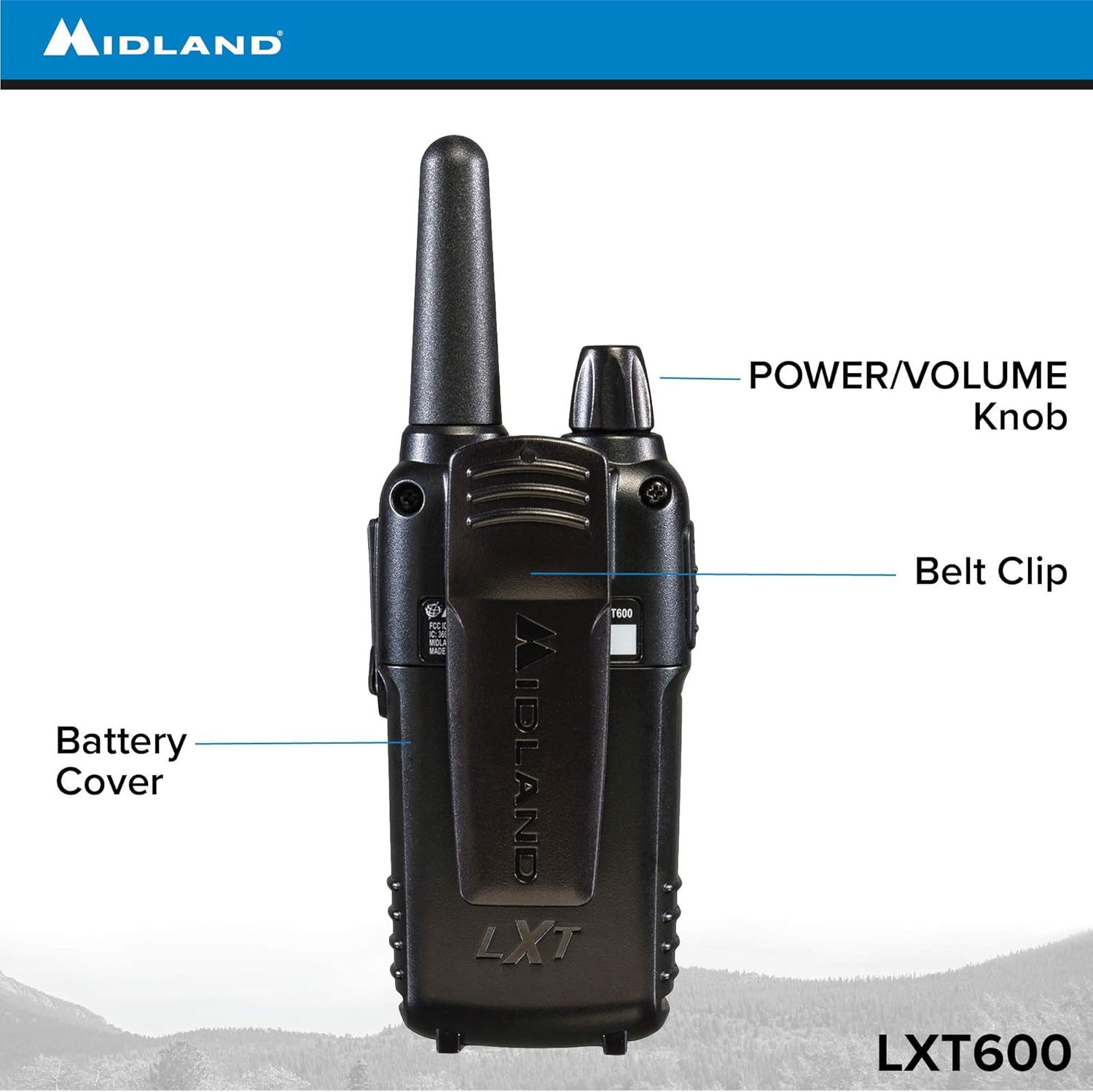 36 Channel FRS Two-Way Radio Walkie Talkie Black 8 Pack G4392