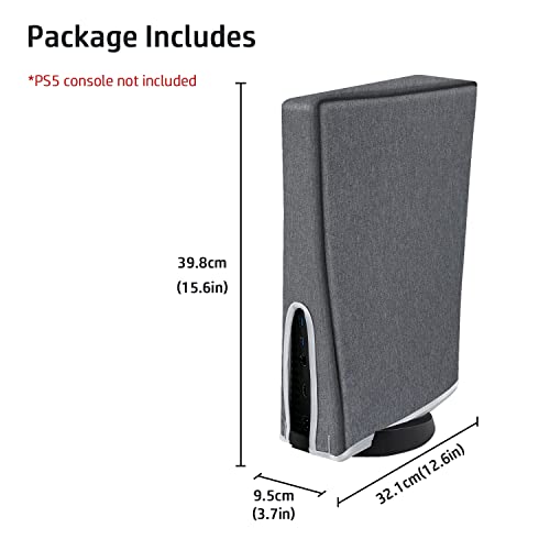 Black Dust Cover for PS5 V3705