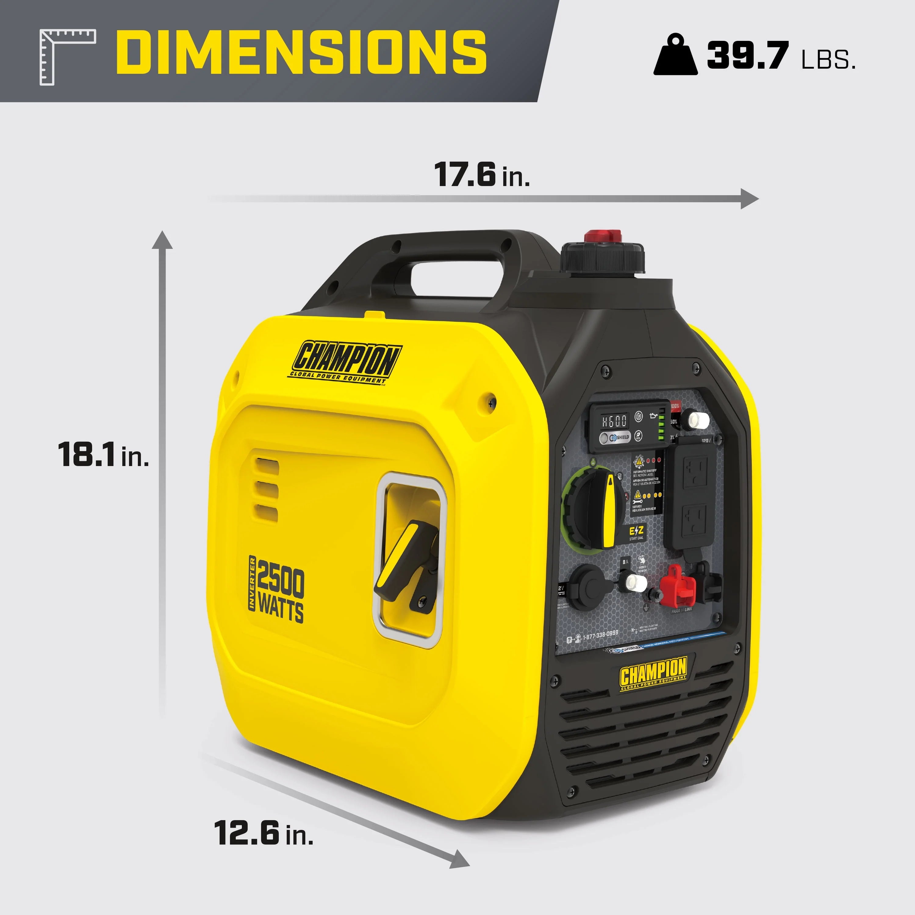 2500-Watt Ultralight Gasoline Portable Inverter Generator H8242