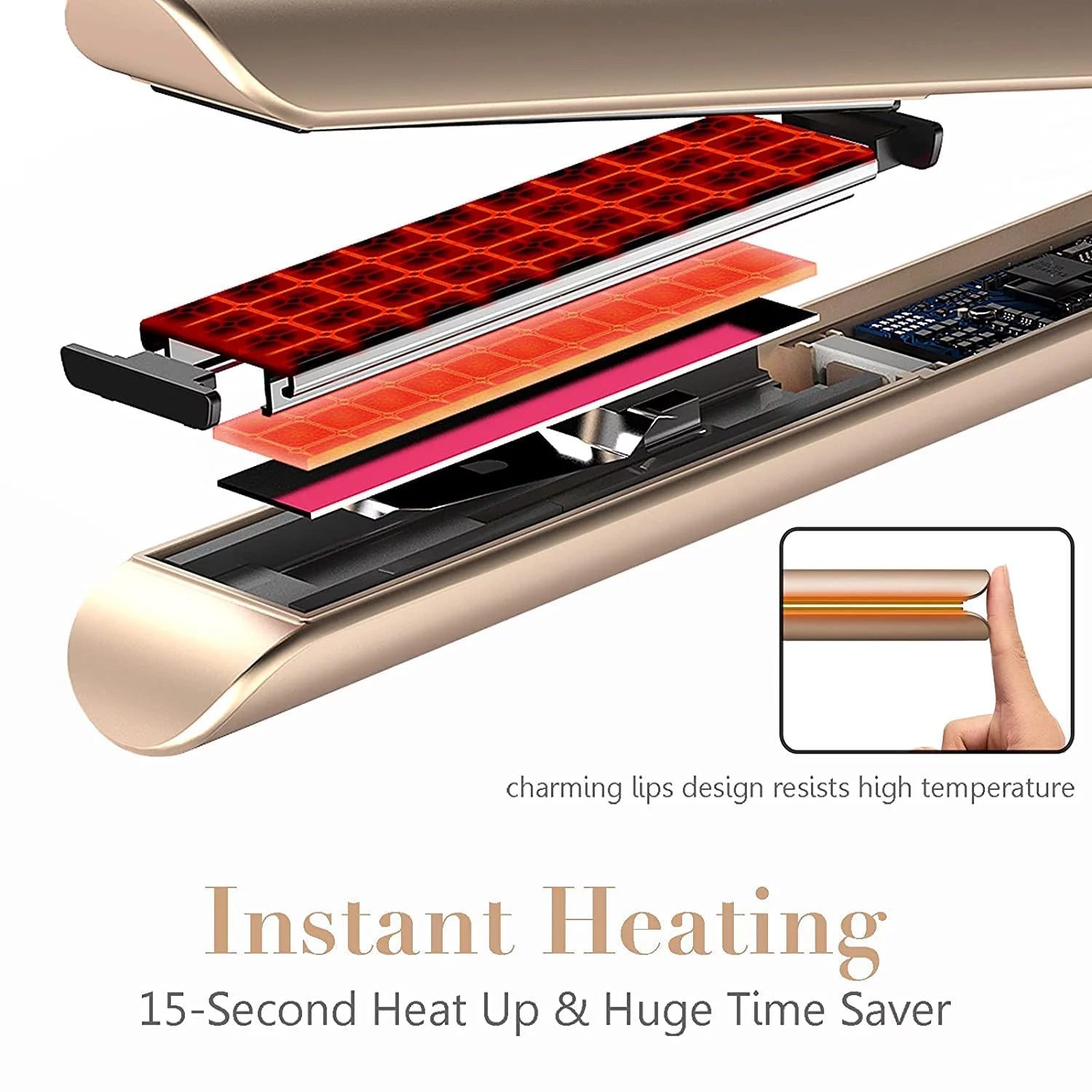 Professional Salon Quality Hair Straightener and Curler 2 in 1 Flat Iron G858