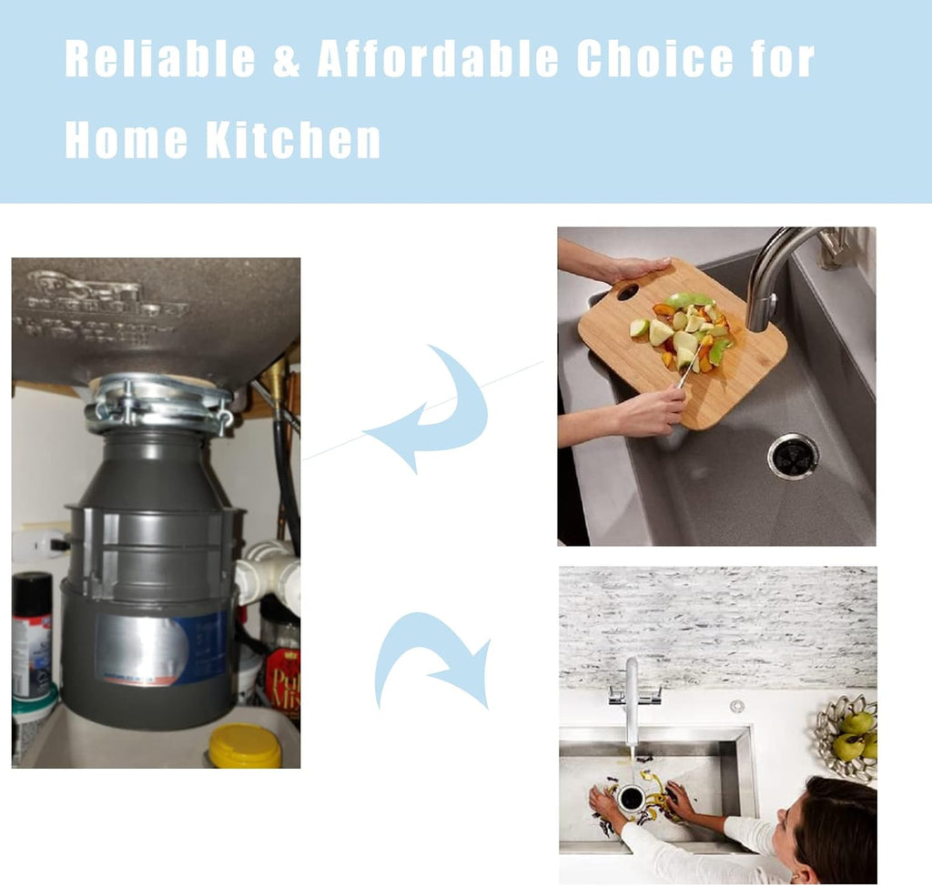 Black 1/2 HP Continuous Feed Garbage Disposal Y7338