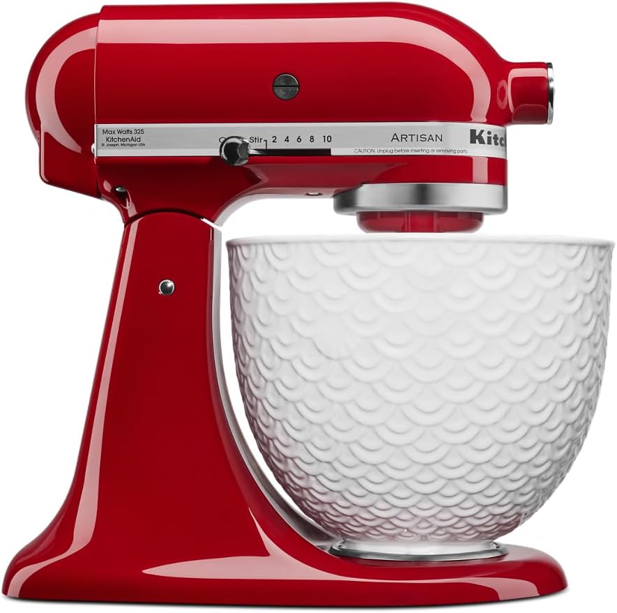 White Ceramic Bowl for Stand Mixers T64327