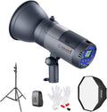 Outdoor Studio Flash Strobe with Softbox, Light Stand and Cleaning Kit B600542