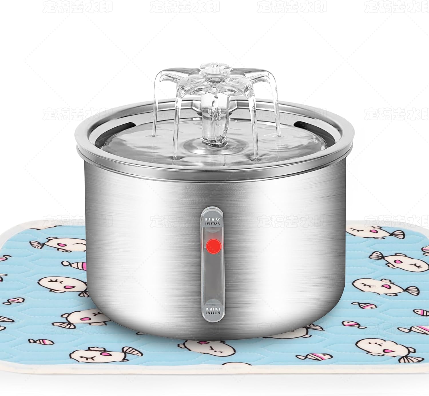 Stainless Steel Cat Water Fountain, 67oz/2L F205