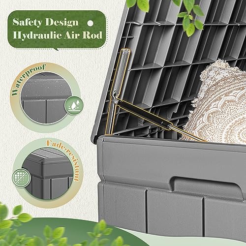 85 Gallon Waterproof Resin Deck Box with Padlock Z977971