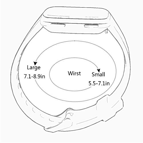 Replacement Silicone Adjustable Wristband Fitness Straps F2626