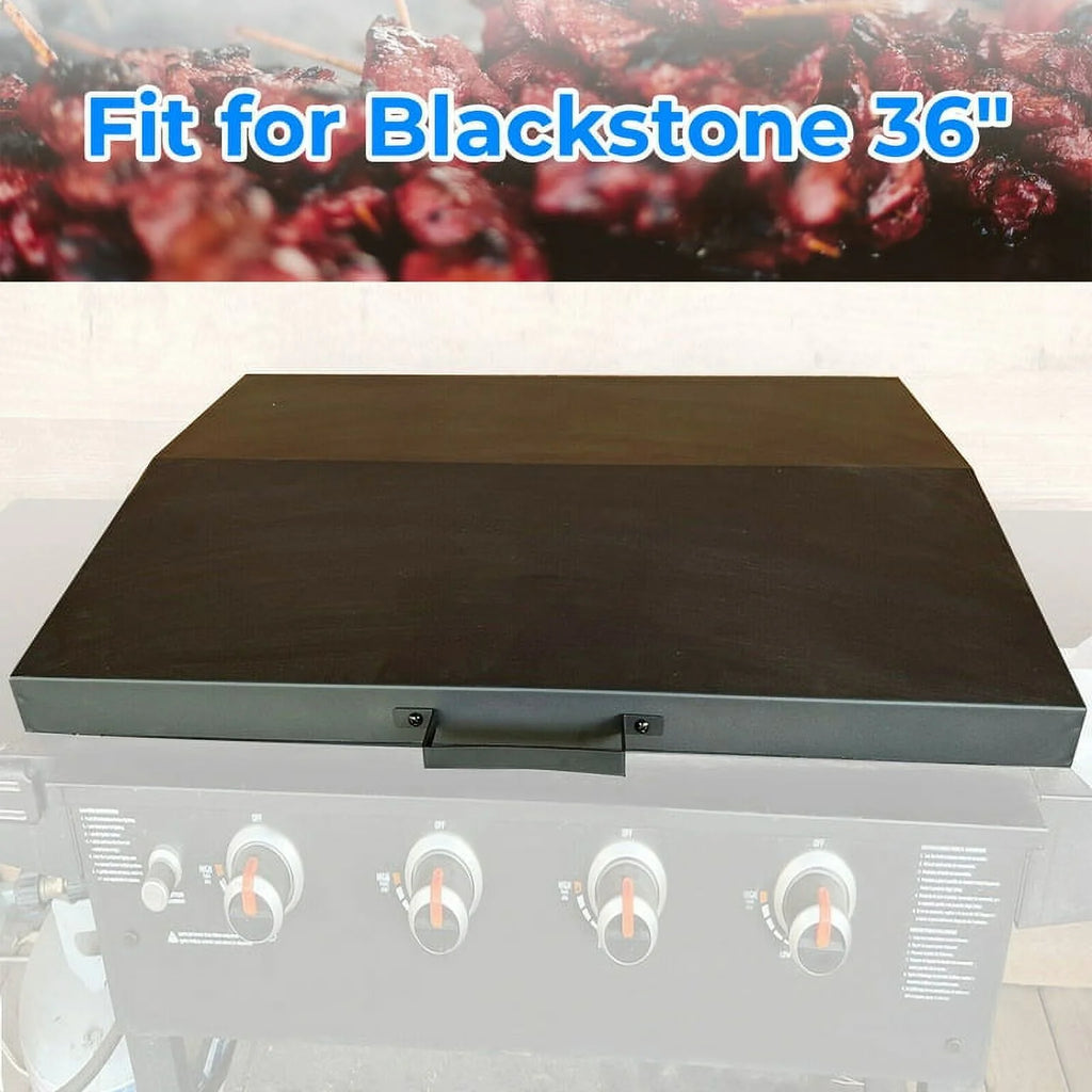 36 in Griddle Hood Lid Black BBQ Hard Cover E255