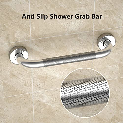 12 Inch Anti Slip Chrome Finish Stainless Steel Bath Grab Bar I2194