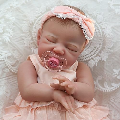 20 Inch Lifelike Reborn Baby Doll with Soft Weighted Cloth Body J3861