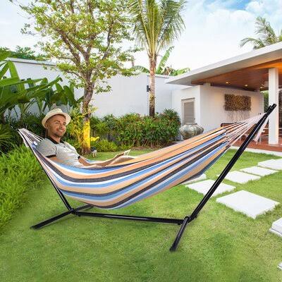 Portable Hammock Camping Chair with Steel Stand and Carrying Case F7497
