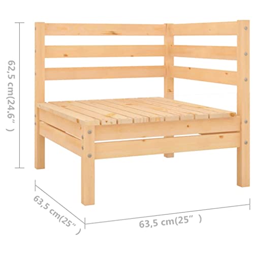 6 Piece Solid Pinewood Patio Lounge Set I2725