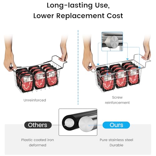 Adjustable Expandable Freezer Organizer Bins D145