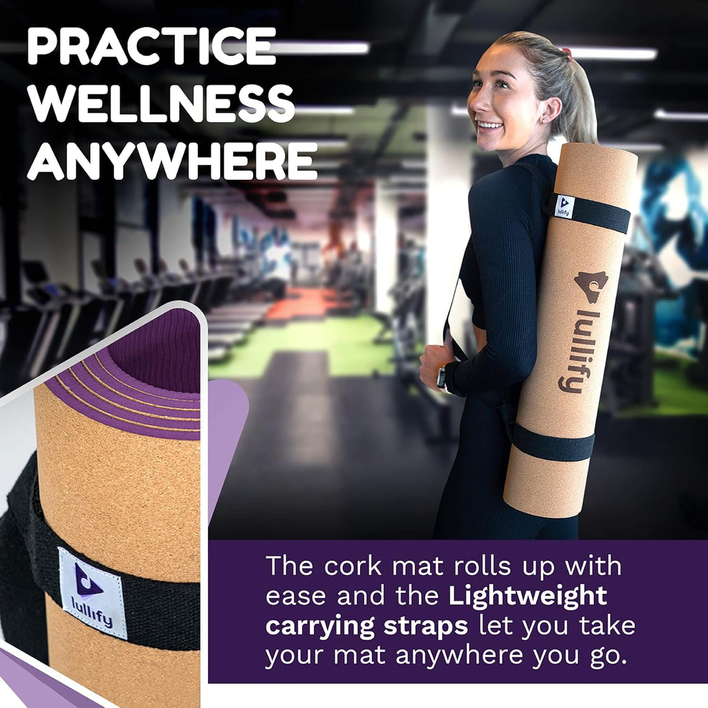 Cork Yoga Mat with Carrying Strap U44176