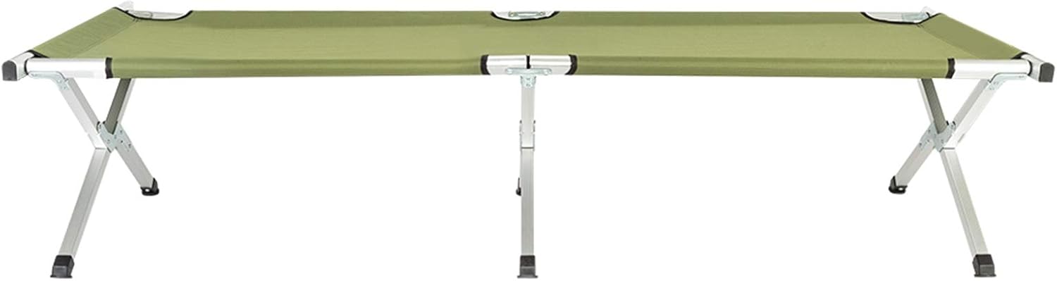 Army Green Portable Foldable Camping Cot with Carrying Bag L8289