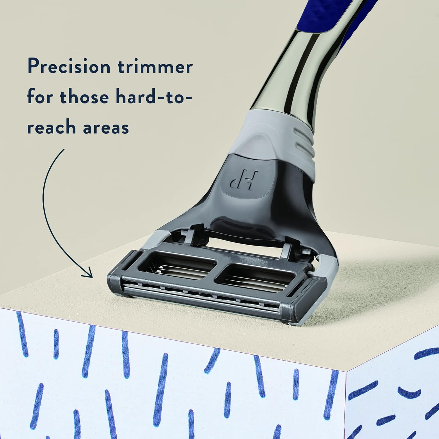 Winston Shaving Set 5 Blade Razors with Lubricating Strip & Precision Trimmer, 3 Razor Blade Refills, Travel Blade Cover, and 4 Oz Shave Gel W80762