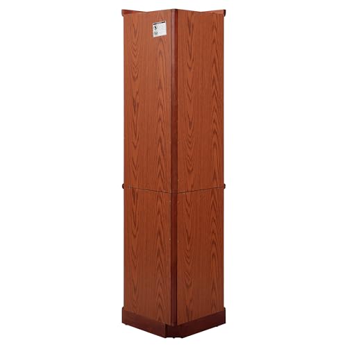Walnut Wooden Curio Cabinet with Tempered Glass Door F45228