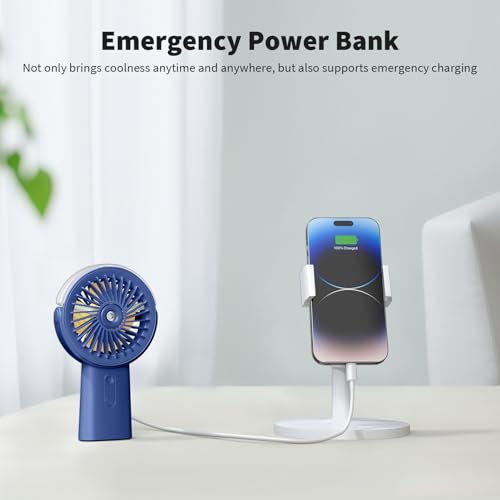4000mAh Rechargeable Handheld Misting Fan D1034