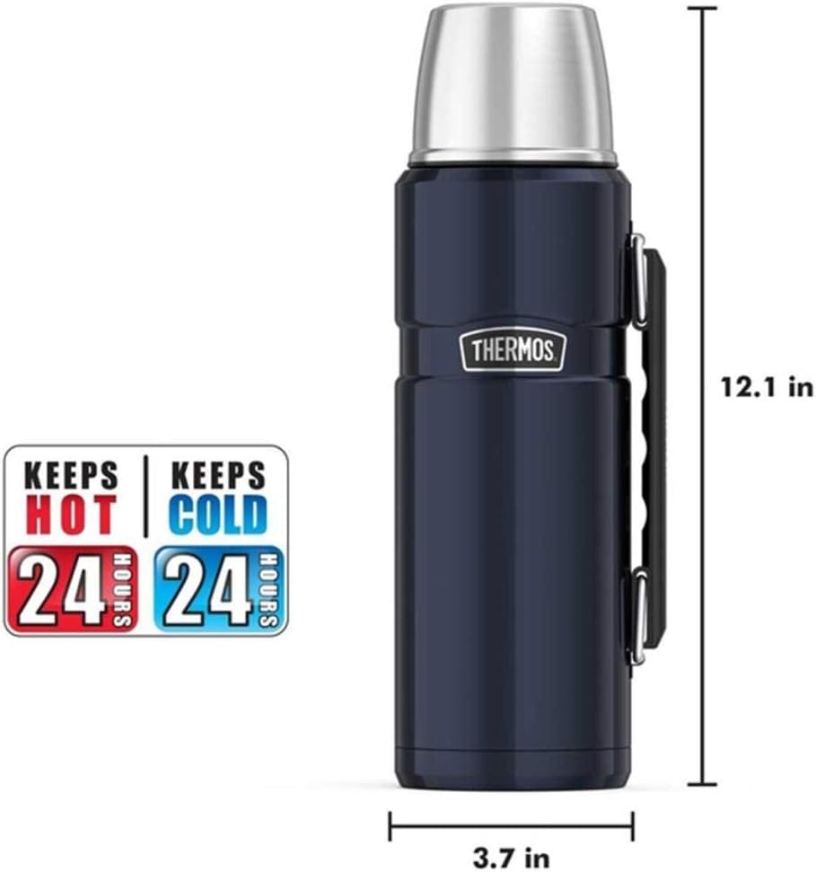 40 Ounce Blue Vacuum-Insulated Stainless Steel Beverage Bottle M438518