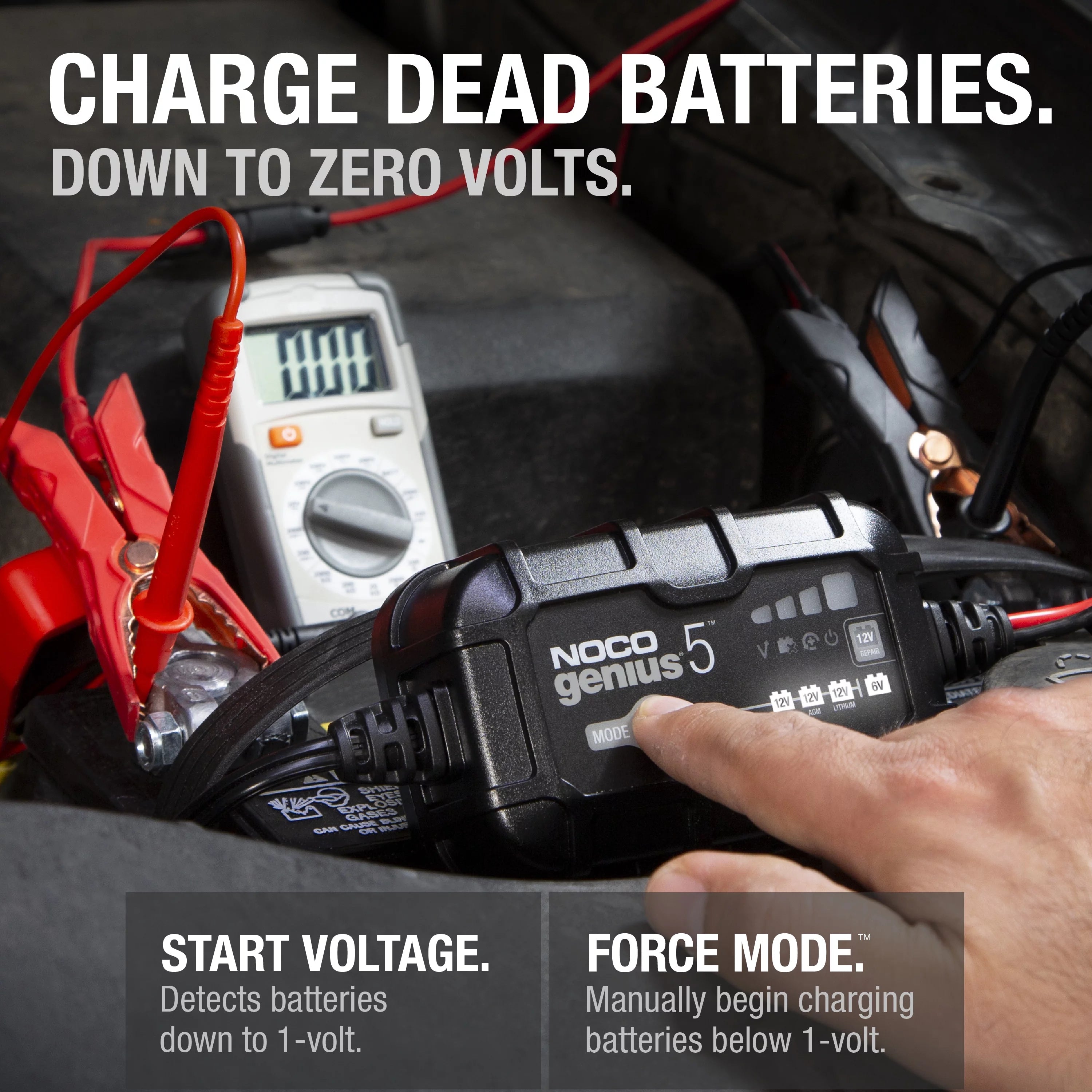 6V/12V 5A Smart Battery Charger and Maintainer J5373