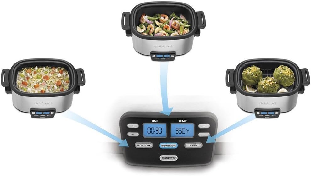 3-In-1 Multi-Cooker, Slow Cooker, Steamer G203