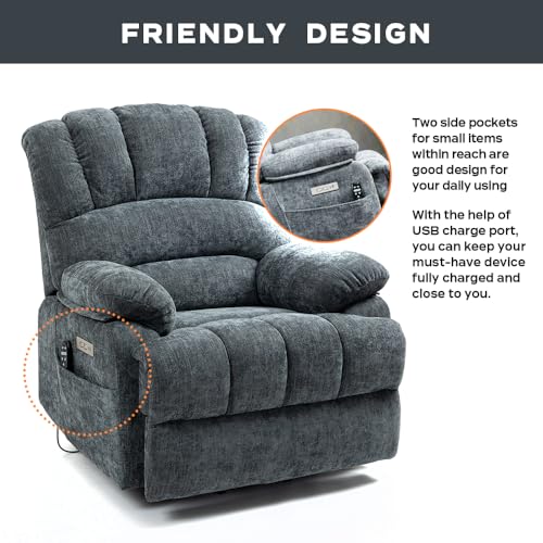 Massage Recliner with Heat, Beige R295031