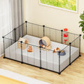 Guinea Pig Cage with Waterproof Plastic Liner 4x2 Playpen 24PCS Panels G83943