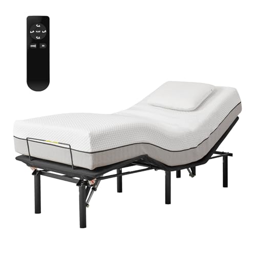 Twin Adjustable Bed Frame with Wireless Remote Control J8327