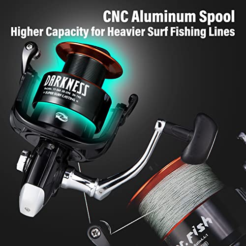 12ft Surf Rod 8000/9000 Spinning Reel 9+1 BB Saltwater Fishing Combo I24597