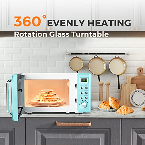 0.7 Cu.ft Compact Microwave Oven with Glass Turntable Q6694