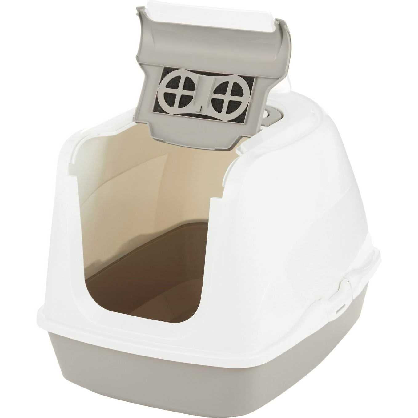 Flip Top Hooded Cat Litter Box S4497