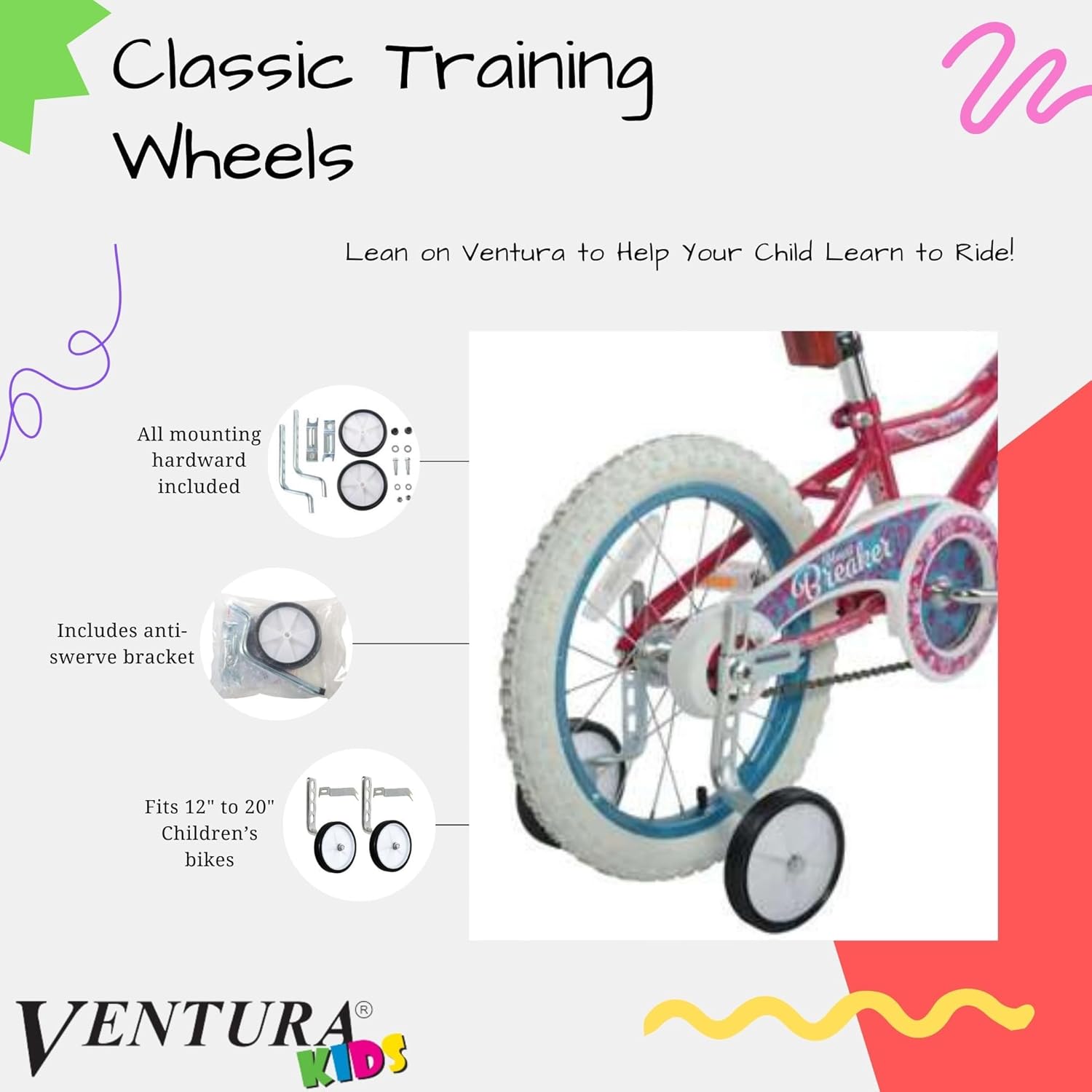 Bicycle Training Wheels Q983