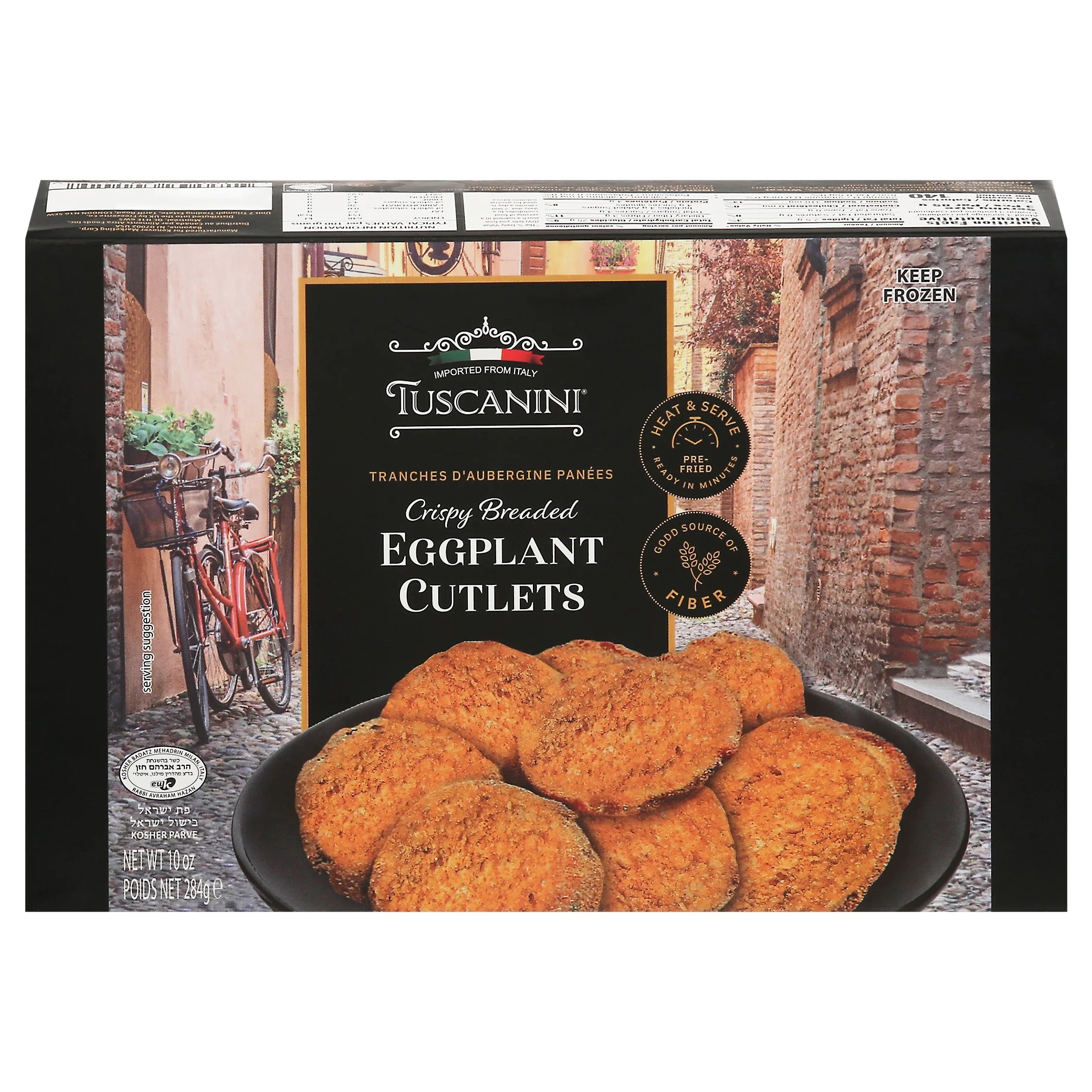 10 OZ Breaded Eggplant Cutlets Pack of 12 F4414